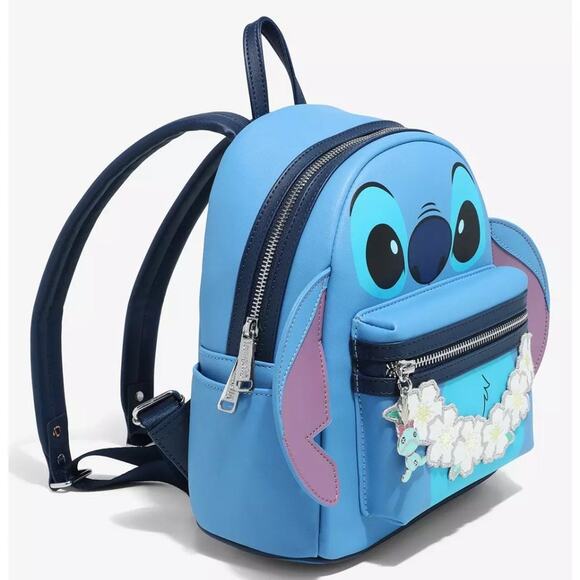 NWT Loungefly Disney Lilo & Stitch Figural Stitch with Lei Mini Backpack main image 9